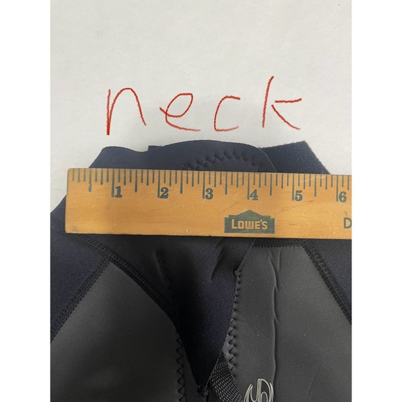 Deep see diving wetsuit black short sleeve size 15/16 READ MEASUREMENTS - Picture 5 of 14